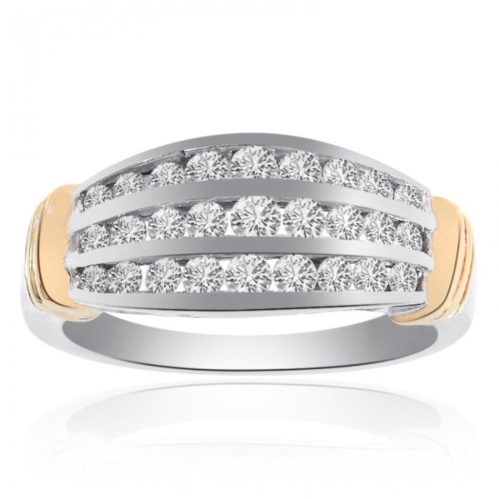 085 Ct Round Brilliant Cut Diamond Wedding Band